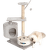 Домик для кошек – Pawise Economic Cat Tree, Cave and Toy, 85 см