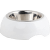 Миска для собак – Pawise Melamine bowl with stainless steal, white, 160 мл