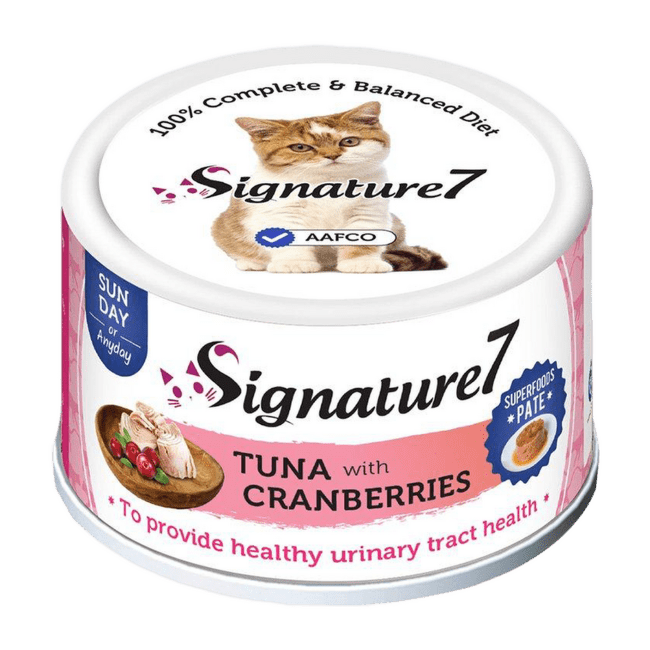 Konservi kaķiem – Signature7 Tuna with Cranberries Pate, 80 g
