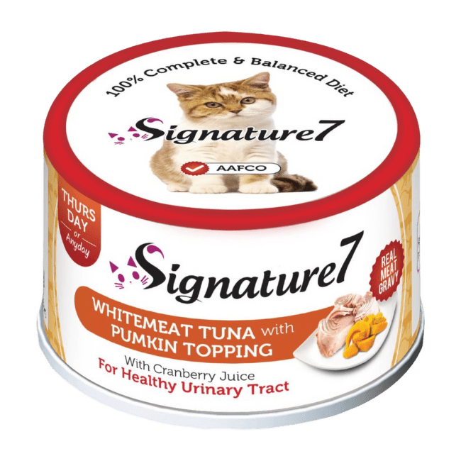 Консервы для кошек – Signature7 Whitemeat Tuna with Pumpkin, 70 г