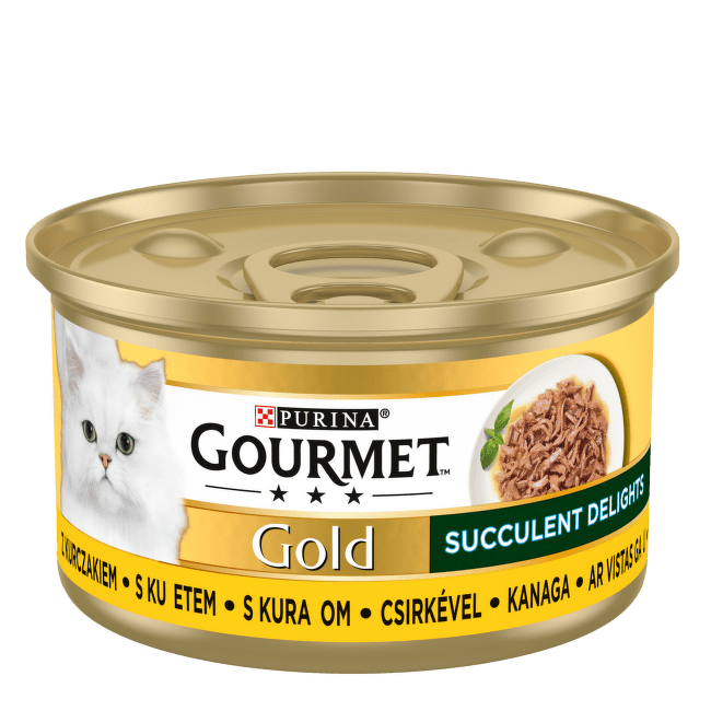 Консервы для кошек – GOURMET Gold Succulent Delights Chicken, 85 г
