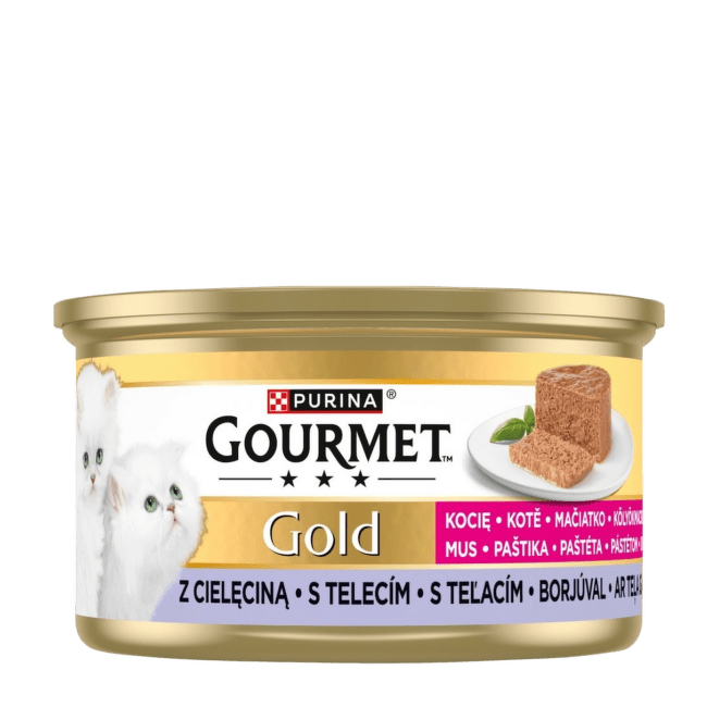 Консервы для котят –  Gourmet Gold Kitten, Pate with Veal, 85 г