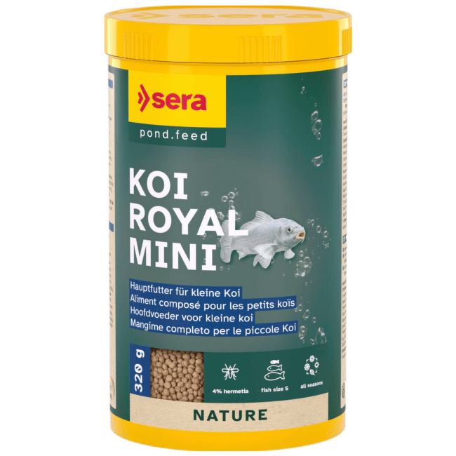 Barība dīķa zivīm – Sera Koi Royal Nature Mini, 1000 ml