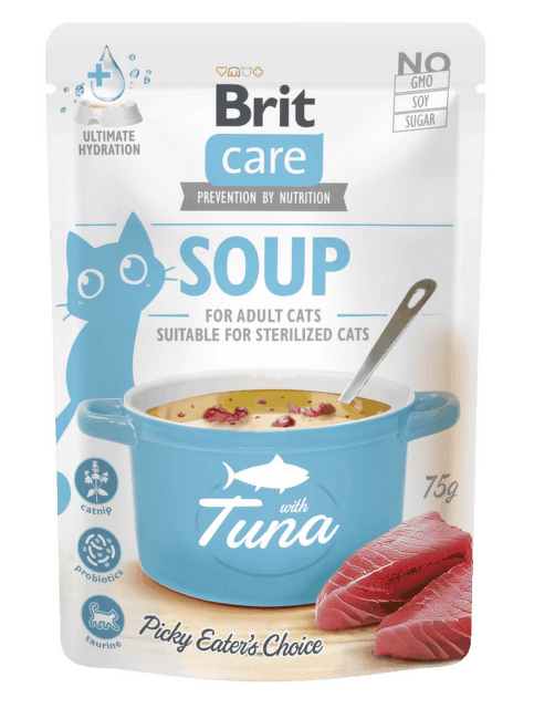 Konservi kaķiem – Brit Care Cat Soup with Tuna, 75 g