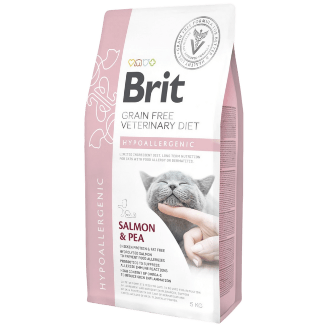Ветеринарный корм для кошек – Brit Veterinary Diet, Cat Hypoallergenic, 5 кг