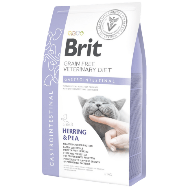 Veterinārā barība kaķiem – Brit Veterinary Diet, Cat Gastrointestinal, 2 kg