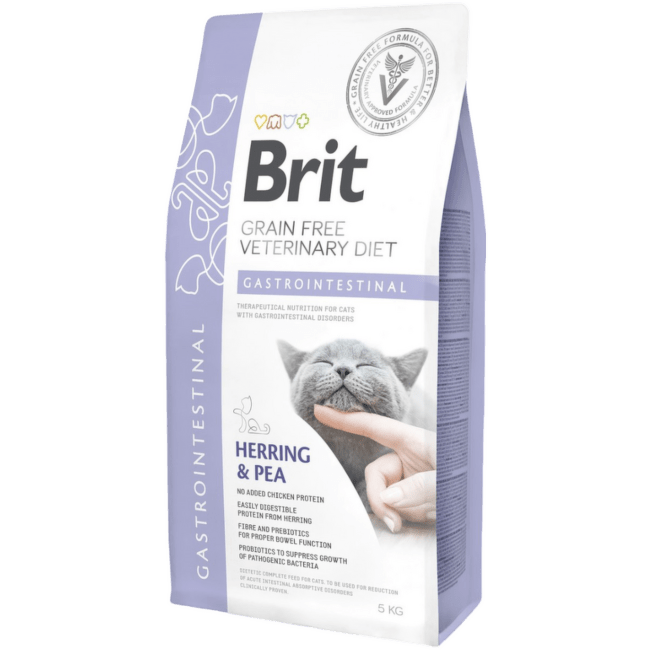 Veterinārā barība kaķiem – Brit Veterinary Diet, Cat Gastrointestinal, 5 kg