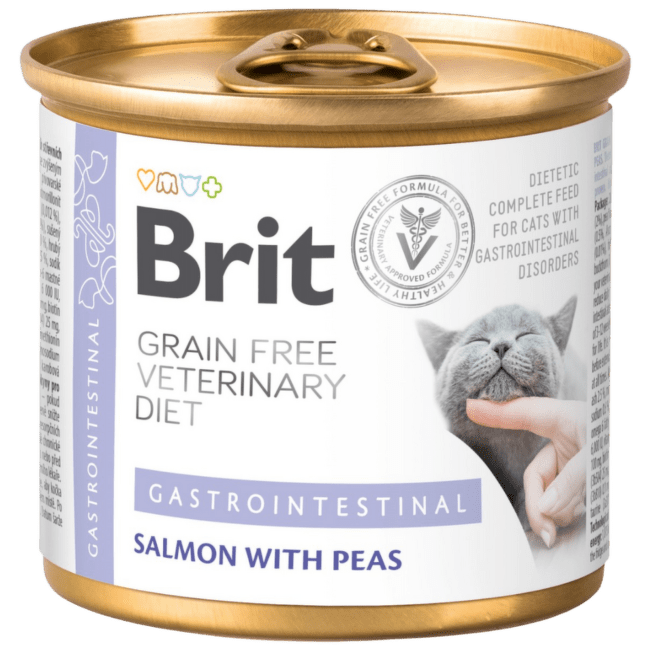 Veterinārie konservi kaķiem – Brit Veterinary Diet, Cat Gastrointestinal, 200 g