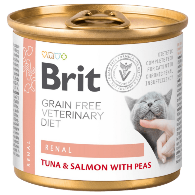 Veterinārie konservi kaķiem – Brit Veterinary Diet, Cat Renal, 200 g