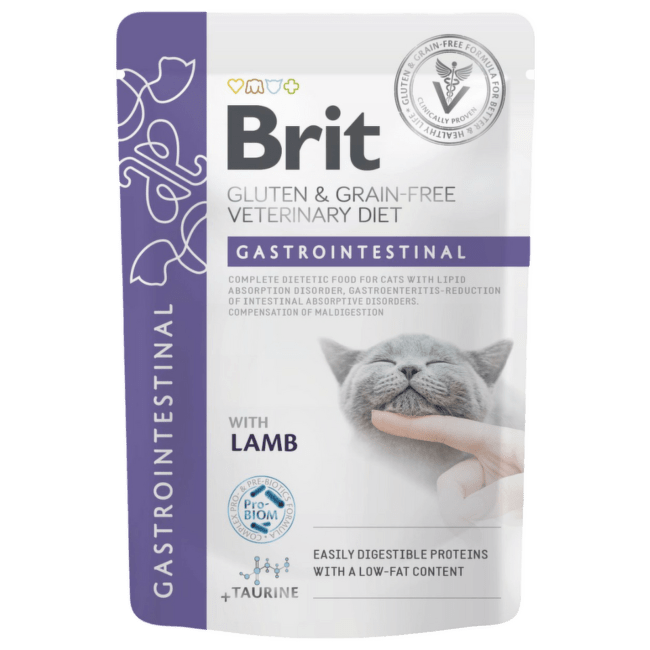Ветеринарные консервы для кошек – Brit Veterinary Diet, Cat Pouch Gastrointestinal, 85 г