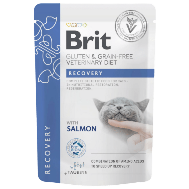 Ветеринарные консервы для кошек – Brit Veterinary Diet, Cat Pouch Recovery, 85 г