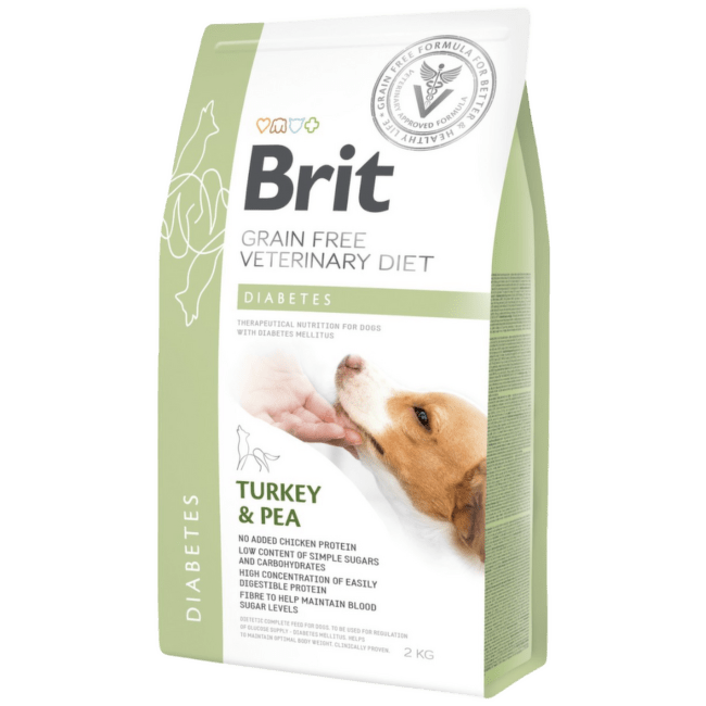 Veterinārā barība suņiem – Brit Veterinary Diet, Dog Diabetes, 2 kg