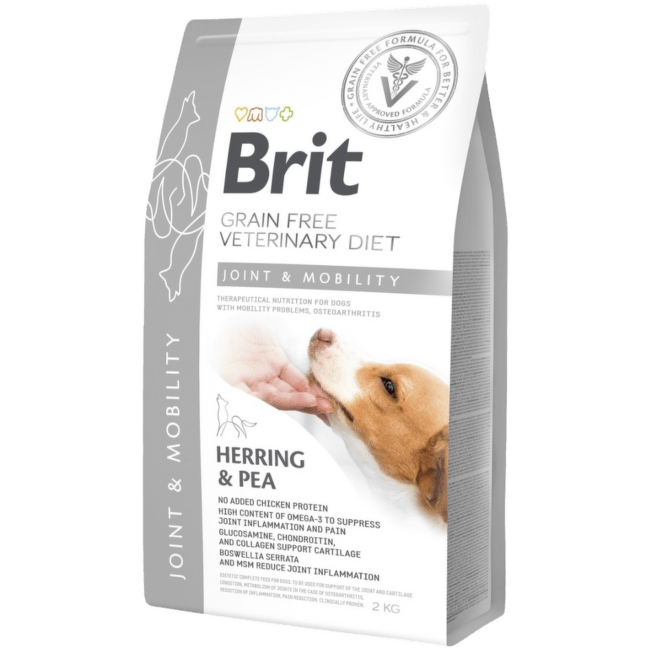 Veterinārā barība suņiem – Brit Veterinary Diet, Dog Mobility, 2 kg