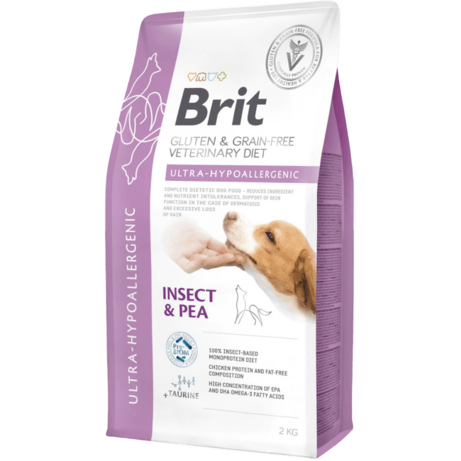 Veterinārā barība suņiem – Brit Veterinary Diet, Dog Ultra – Hypoallergenic, 2 kg