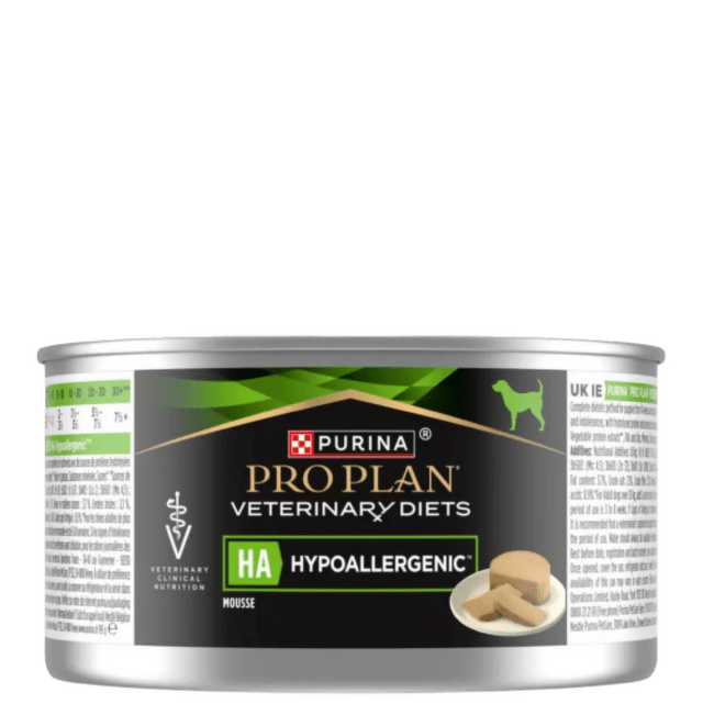 Veterinārie konservi suņiem – Pro Plan Veterinary Diets HA Hypoallergenic, 195 g
