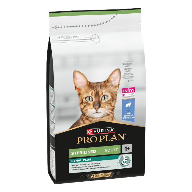Корм для кошек – Pro Plan STERILISED Cat Rabbit RENAL, 1,5 кг