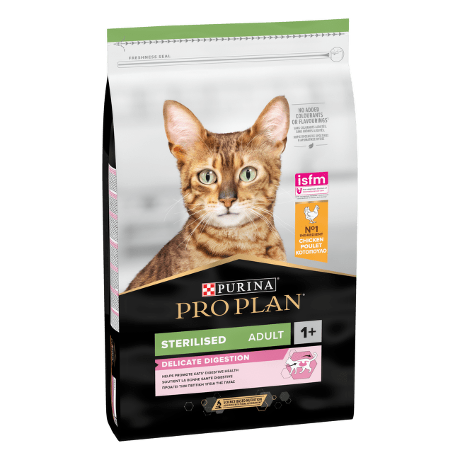 Bar­ība kaķiem – Pro Plan Sterilised Adult Delicate Digestion, Chicken, 10 kg