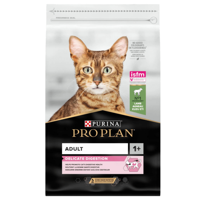 Корм для кошек – Pro Plan DELICATE Cat Lamb DIGEST, 10 кг