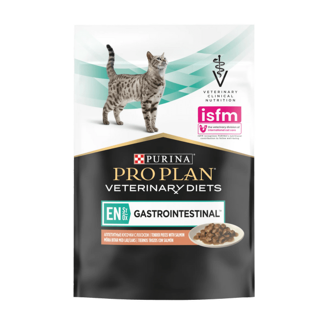 Ветеринарные консервы для кошек – Pro Plan Veterinary Diets, EN Gastrointestinal Salmon, 85 г