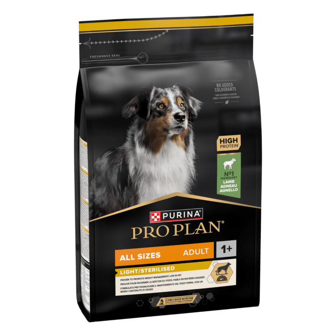 Диетический корм для собак – Pro Plan Dog All Sizes Adult Light Lamb, 3 кг