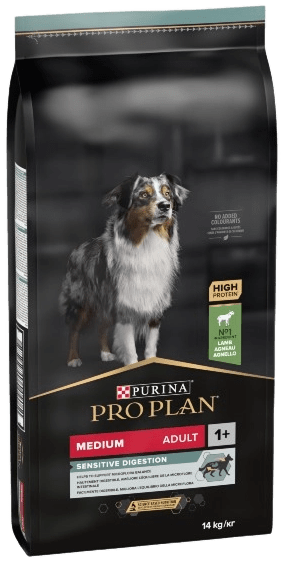 Pro Plan Medium Adult Sensitive Digestion jehněčí 14kg