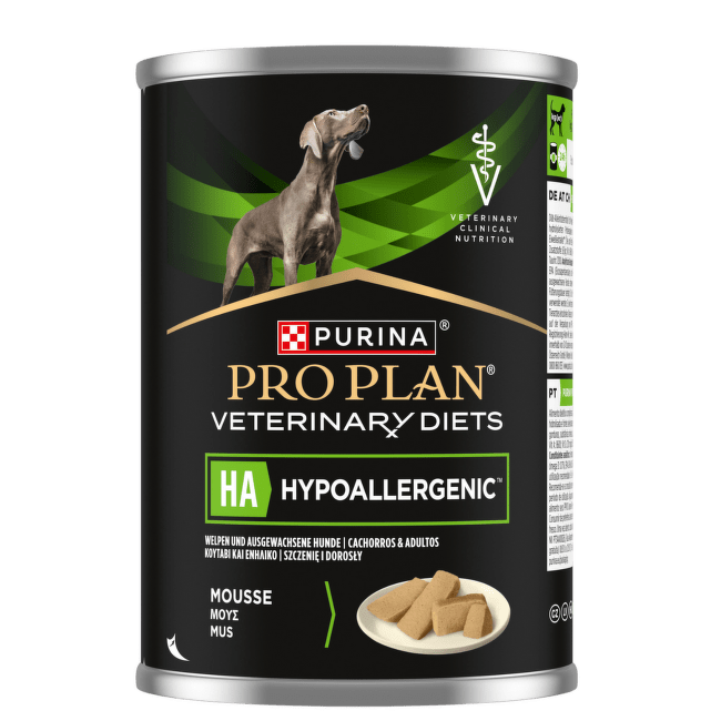 Veterinārie konservi suņiem – Pro Plan Veterinary Diets HA Hypoallergenic, 400 g