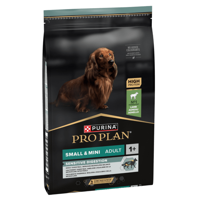 Barība suņiem – Pro Plan Small and Mini Adult Sensitive Digestion Lamb, 7 kg