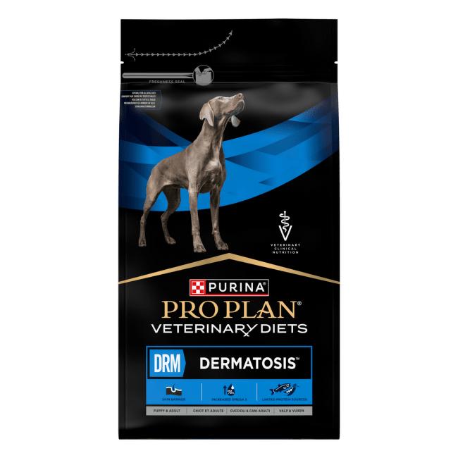 Veterinārā barība suņiem – Pro Plan Veterinary Diets Dermatosis DRM, 3 kg