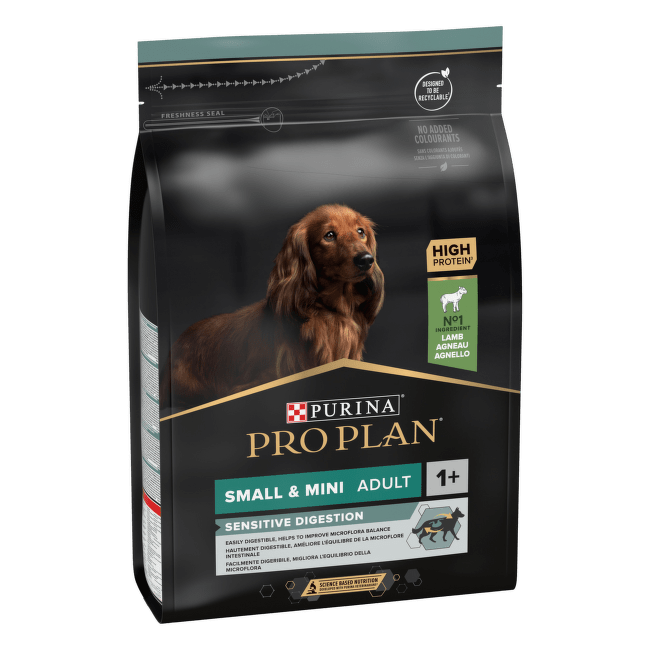 Корм для собак – Pro Plan Small and Mini Adult Sensitive Digestion Lamb, 700 г