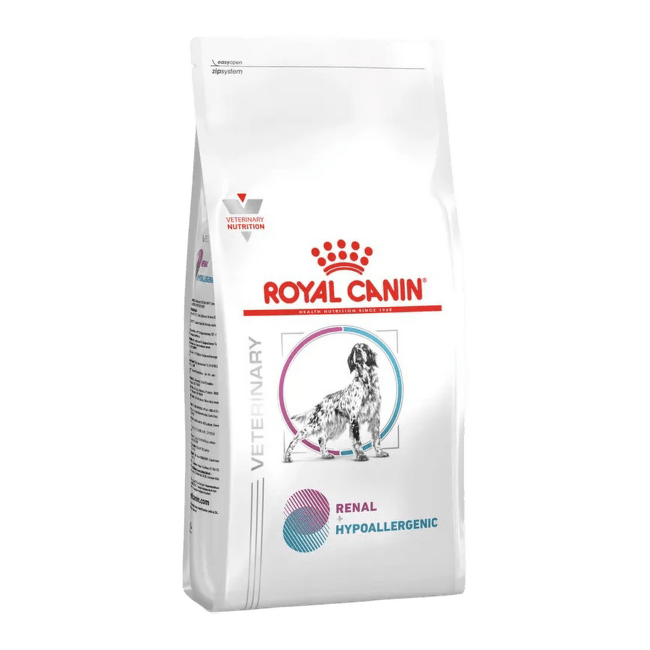 Ветеринарный корм для собак – Royal Canin Renal + Hypoallergenic Dog, 4 кг