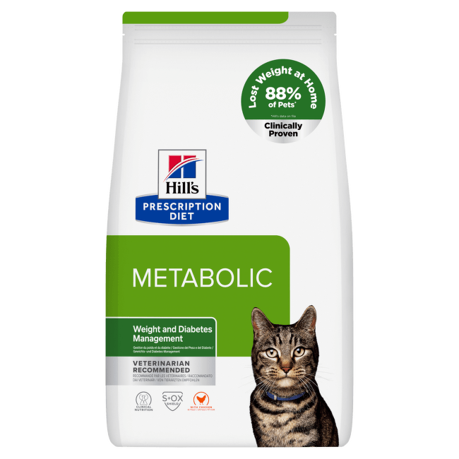Veterinārā barība kaķiem – Hill's Metabolic, 3 kg
