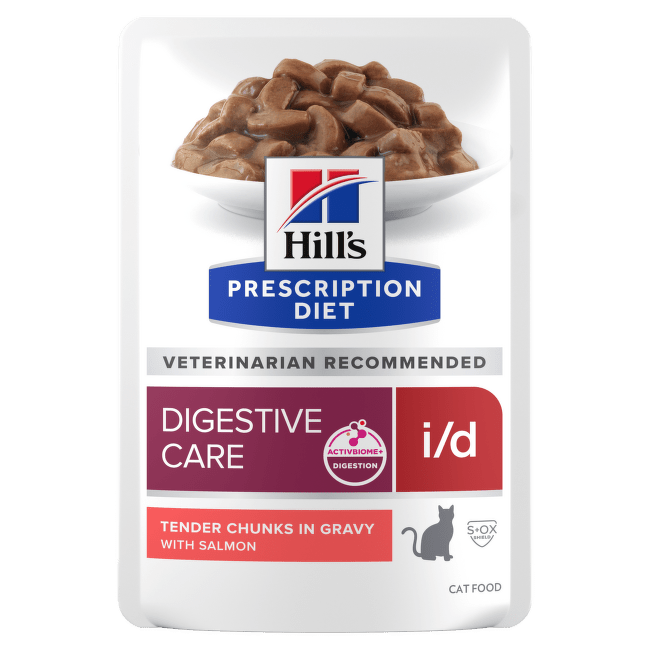 Hill's Prescription Diet Feline I/D kapsičky Digestive care 12x85g losos