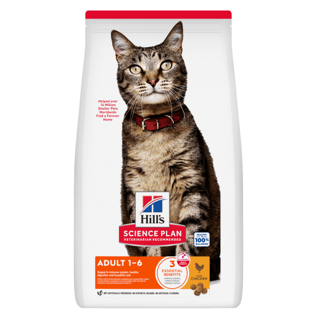 Корм для кошек – Hill's Adult, Chicken, 0,3 кг
