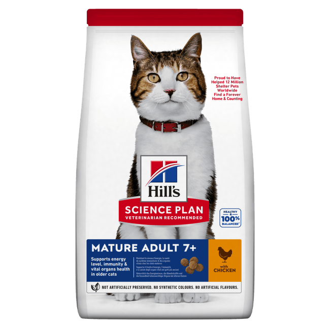Корм для кошек – Hill's Adult Mature 7+ Chicken, 300 г