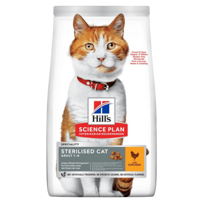 Корм для кошек – Hill's Sterilised Cat Adult, Chicken, 3 кг