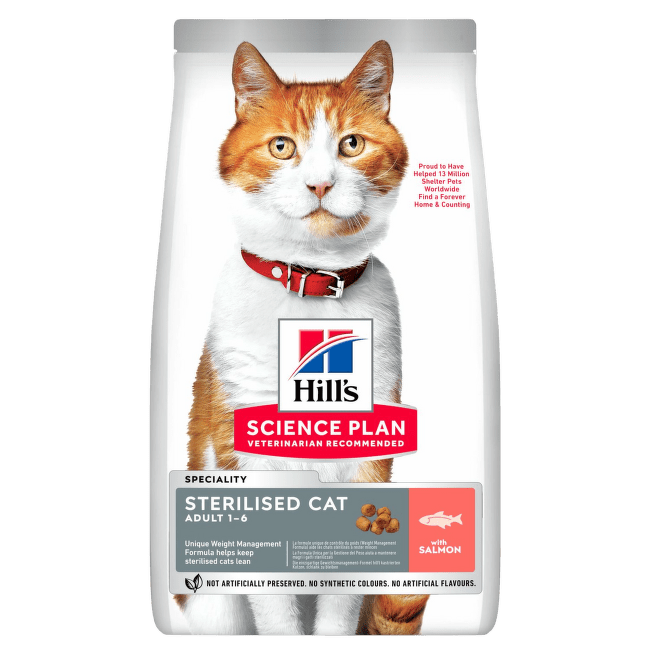 Корм для кошек – Hill's Sterilised Cat, Salmon, 3 кг