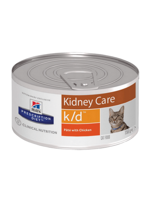 Veterinārie konservi kaķiem – Hill's Feline k/d Minced Chicken, 156 g