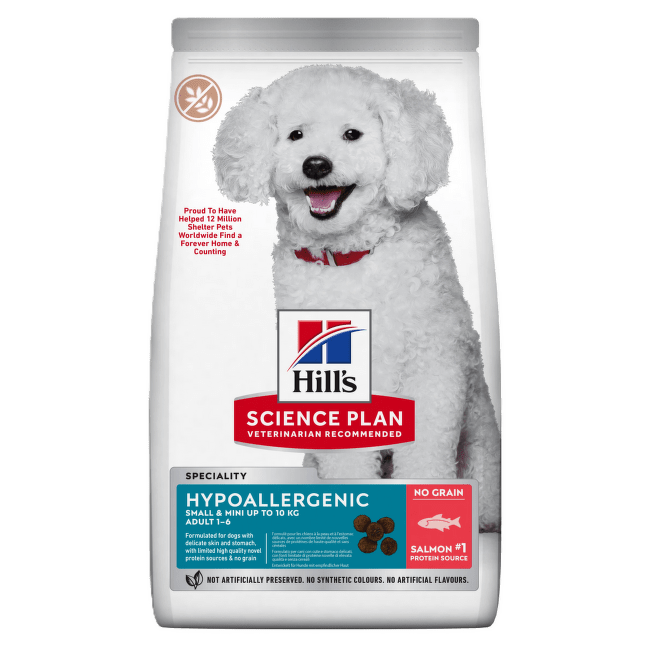 Barība suņiem – Hill's Science Plan™ Adult Hypoallegenic Small and Mini Salmon, 6 kg