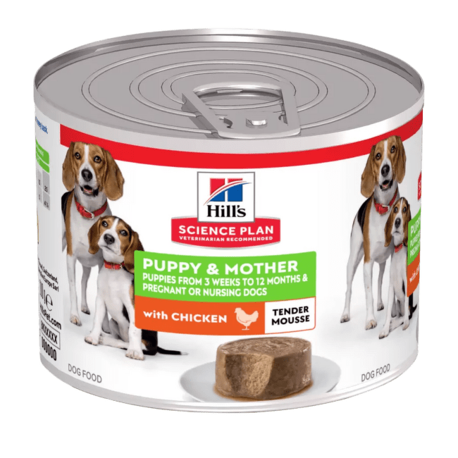 Konservi kucēniem – Hill's Puppy and Mother, Chicken, 200 g