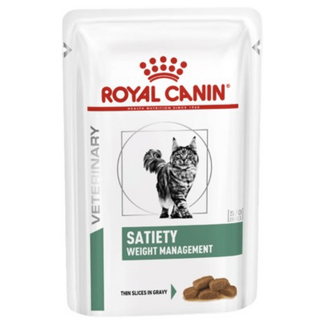 Ветеринарные консервы для кошек – Royal Canin Cat Satiety Weight Management Gravy, 85 г