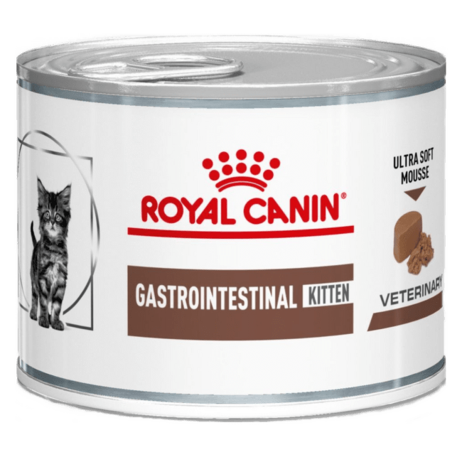 Veterinārie konservi kaķēniem – Royal Canin Gastrointestinal Kitten, 195 g