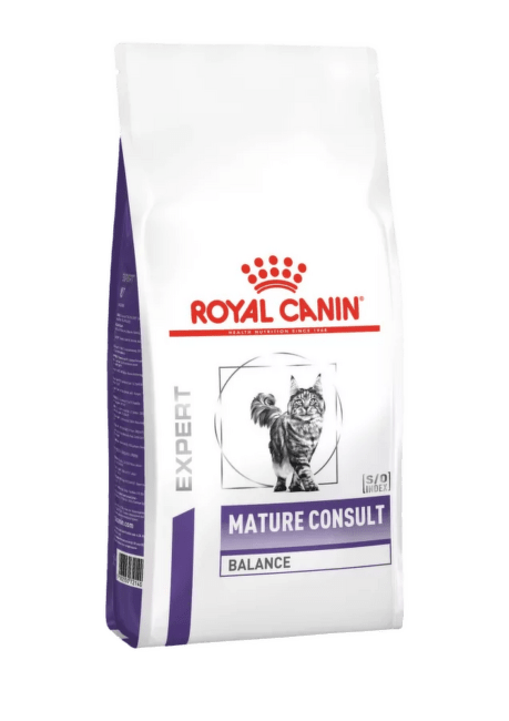 Veterinārā barība kaķiem – Royal Canin Mature Consult Balance Cat, 1,5 kg