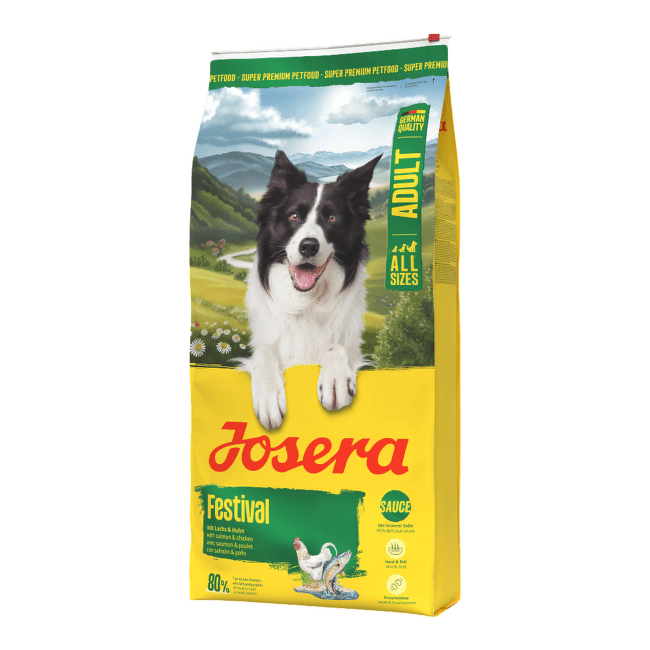 Barība suņiem – Josera Adult Festival, Salmon and Chicken, 12,5 kg