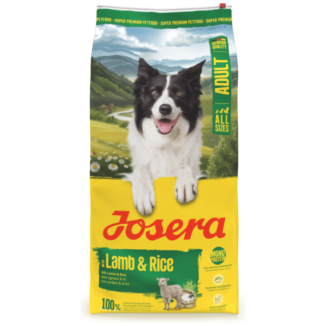 Barī­ba suņiem – Josera Lamb and Rice, 12,5 kg