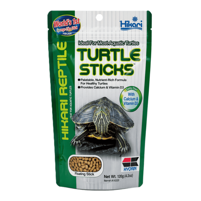 Barība bruņurupučiem – Hikari Reptile Turtle Sticks, 120 g