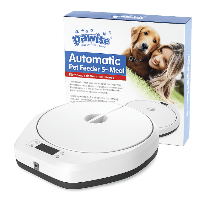 Automātiskā barotava dzīvniekiem – Pawise Automatic Pet Feeder - 5 Meal