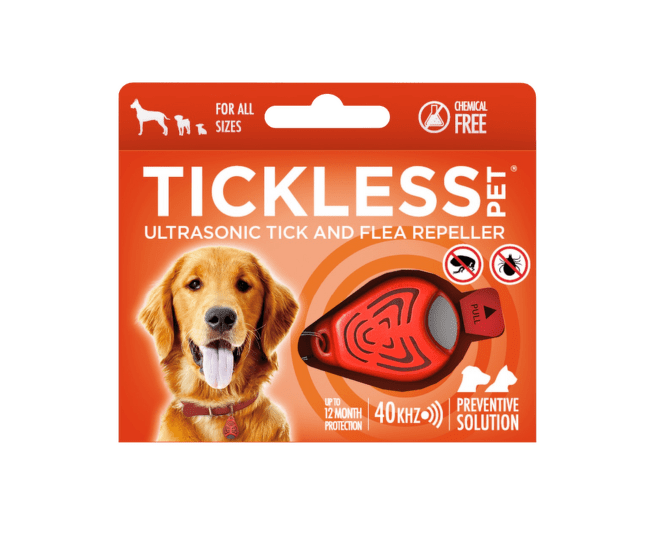 Ультразвуковое устройство для отпугивания блох, клещей – TICKLESS, оранжевый