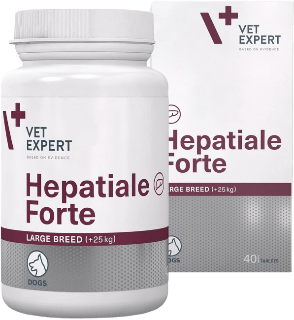 Papildbarība dzīvniekiem – VetExpert, Hepatiale Forte, 300 mg, 40 gab.