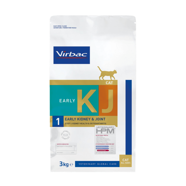 Veterinārā barība kaķiem – Virbac Cat Early Kidney and Joint 3 kg