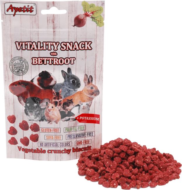 Pamlsky pro hlodavce Apetit Vitality Snack with Beetroot 80 g